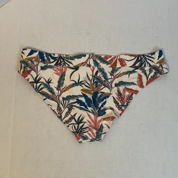 Bikini Bottom Womens XXL Aqua Quintsoul Floral New with Tags Sun Surf Beach Fun - Picture 2 of 8